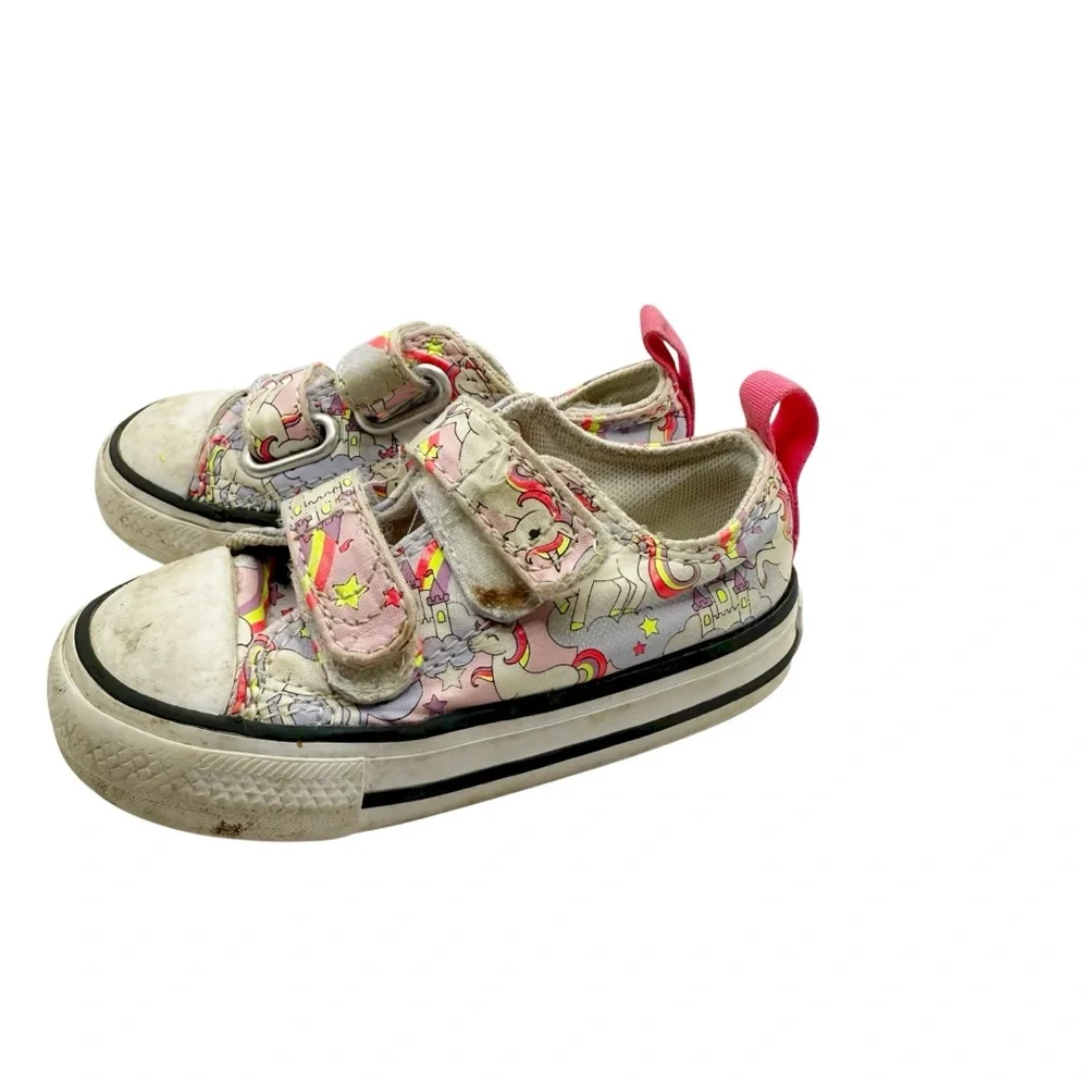 Converse All Star “Neon Unicorn” Toddler Sneakers Size‎ 5C